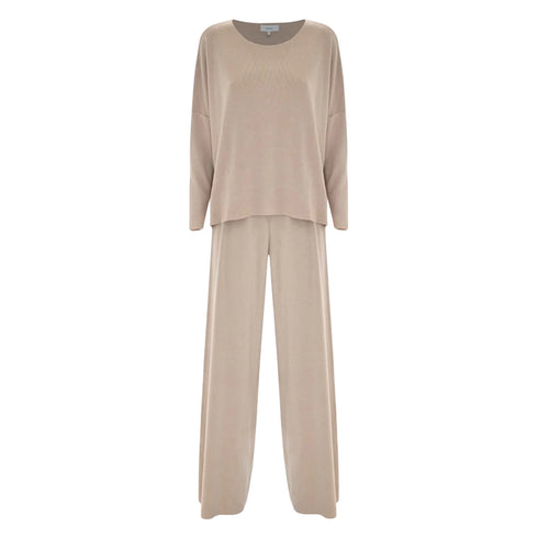 Tuta Donna con maglia ampia e pantalone con vita elasticizzata